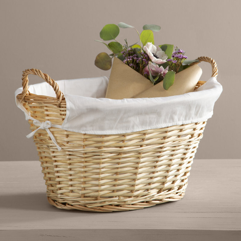 Beachcrest Home Wicker Laundry Basket & Reviews Wayfair